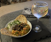 8th Feb 2024 - Vegan curry with a G&T