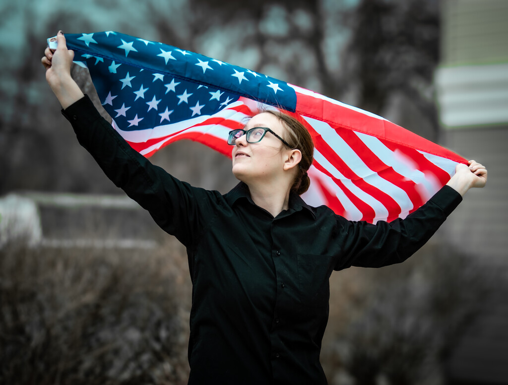 Sarah American Flag by quasi_virtuoso