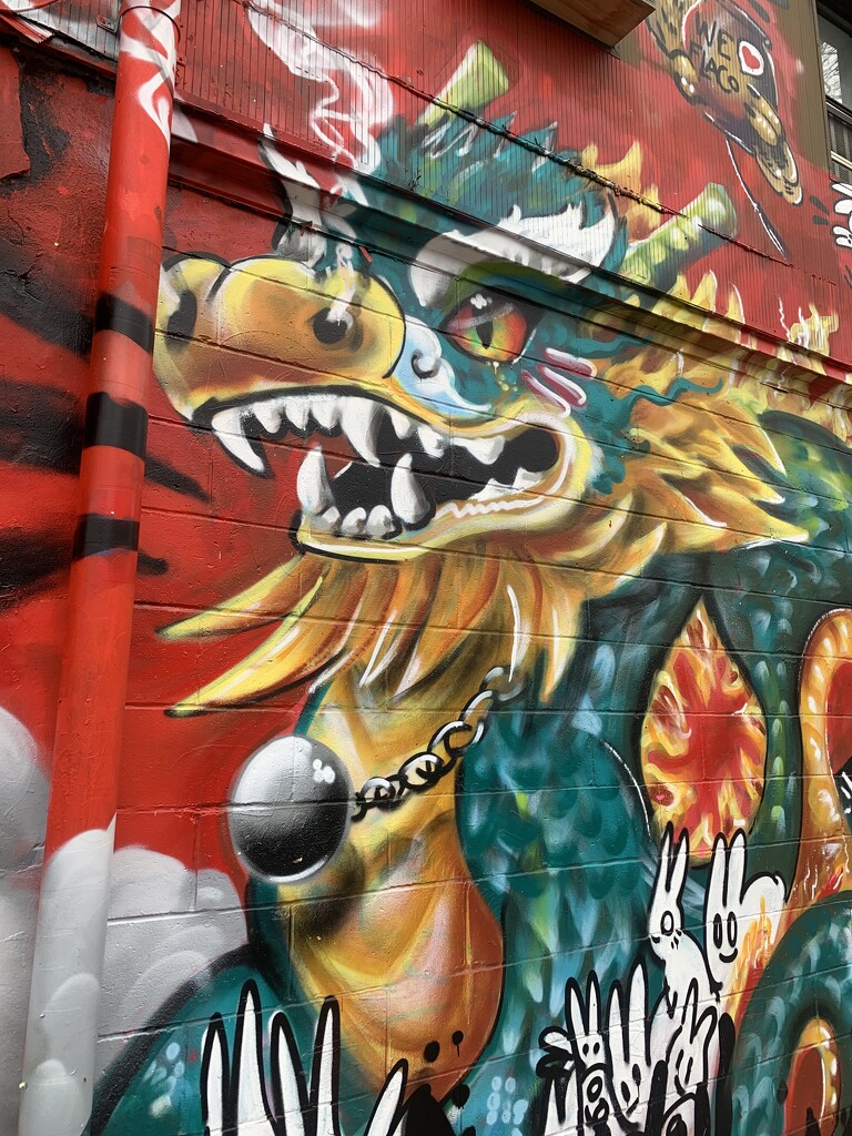 Year of the Dragon Mural by blackmutts