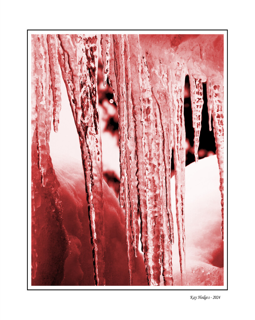 Red Tinted Icicles by kbird61