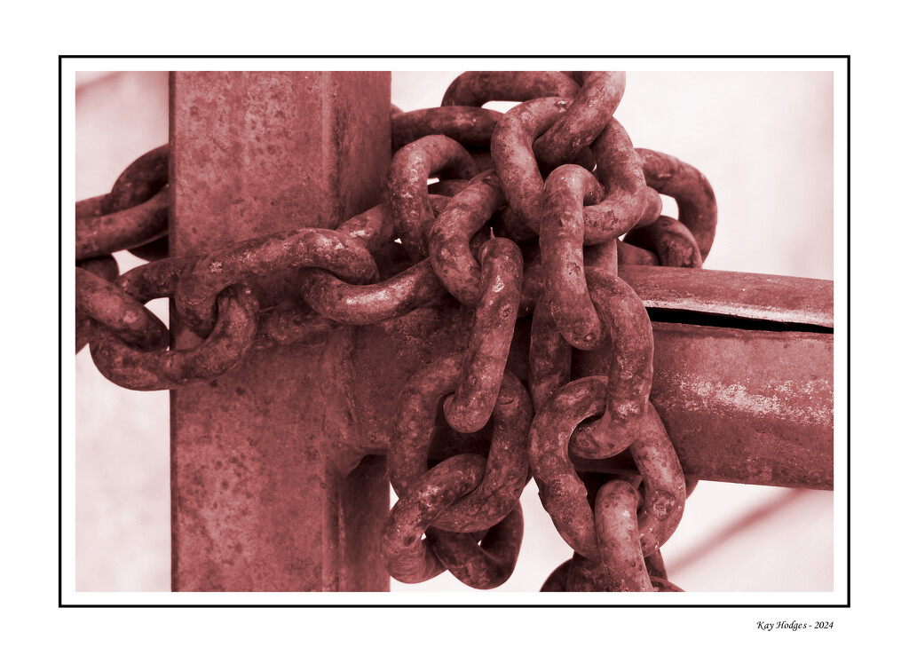 Red Tinted Old Chain by kbird61