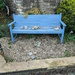 Blue Bench With Stones by quin