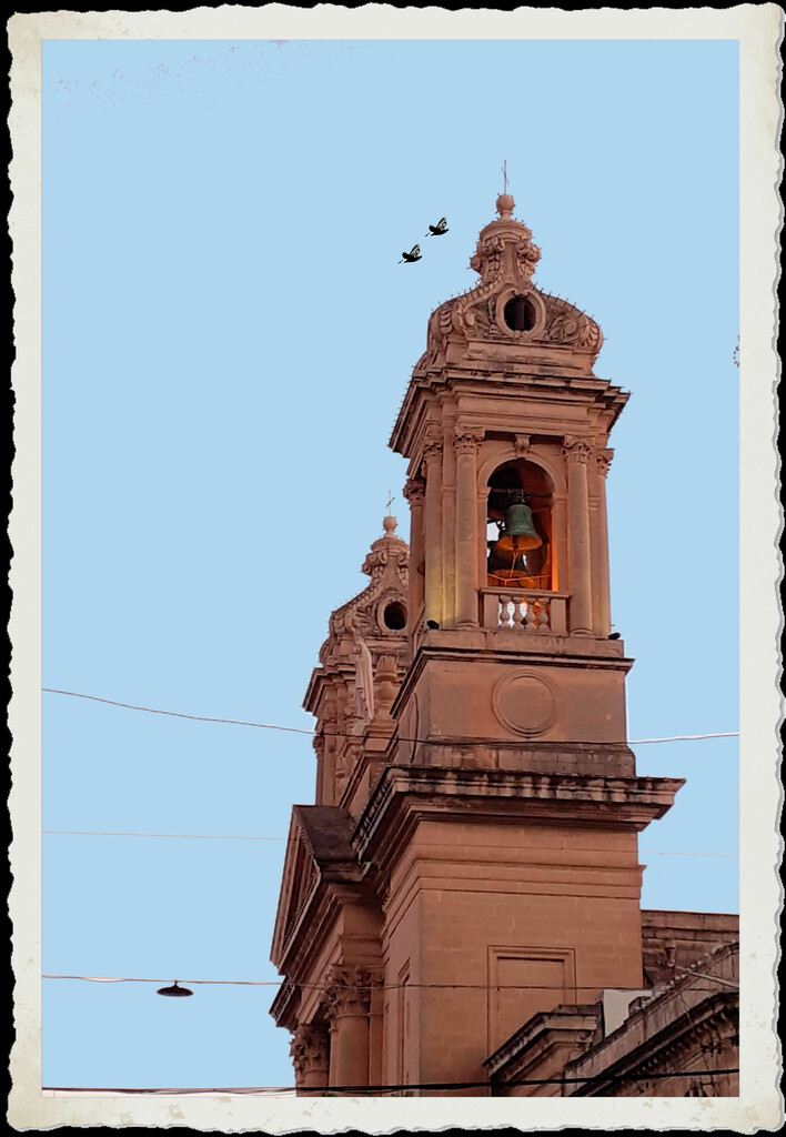 BELFRY OF THE BASILICA OF OUR LADY OF VICTORIES by sangwann