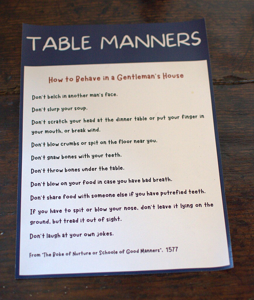 table manners in 1577 by ollyfran
