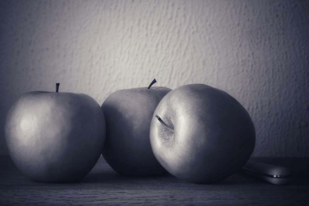 apples in b&w by amyk