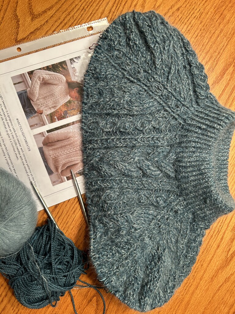 Latest knitting project  by mltrotter