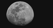 20th Feb 2024 - Tonight's Moon in B & W!!