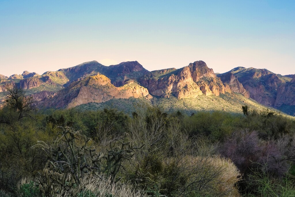 2 21 Superstition Mountains from Blue Point by sandlily