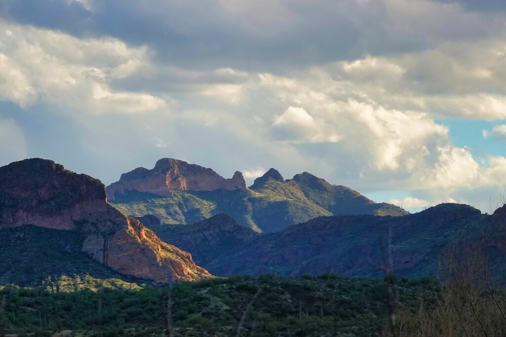 2 21 Superstition Mountains late afternoon by sandlily