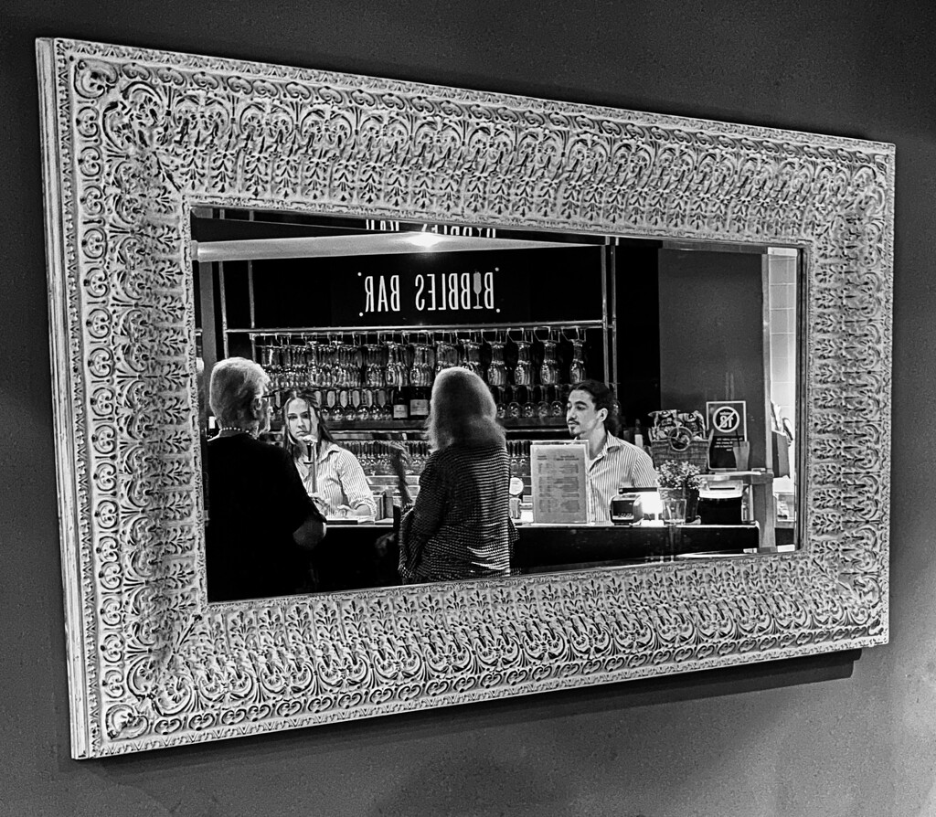Reflecting on a drink before the show! by johnfalconer