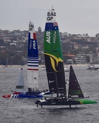 24th Feb 2024 - SailGP - France and Australia battle it out with another 8 yachts. 