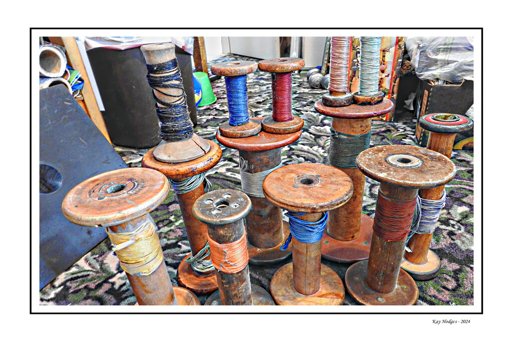 Old Sewing Bobbins by kbird61