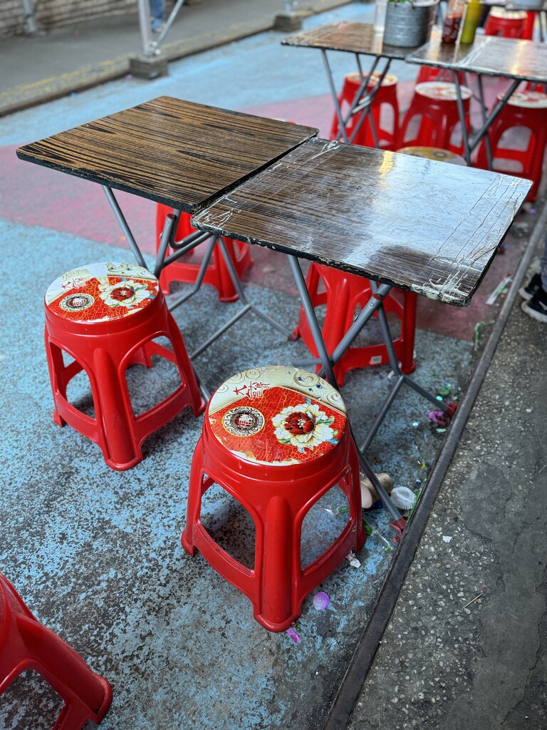Stools at Tasty Hand-Pulled Noodles by blackmutts