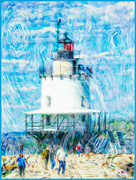 26th Feb 2024 - The Spring Point Ledge Lighthouse with Van Gogh's Brush