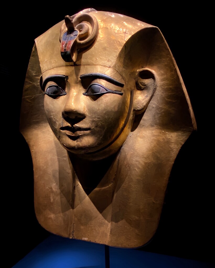 Gilded Wooden Mask from the Coffin of Amenemope by johnfalconer