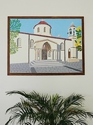 28th Feb 2024 - A painting of Konia church painted by Socrates brother…in community building opposite the church.