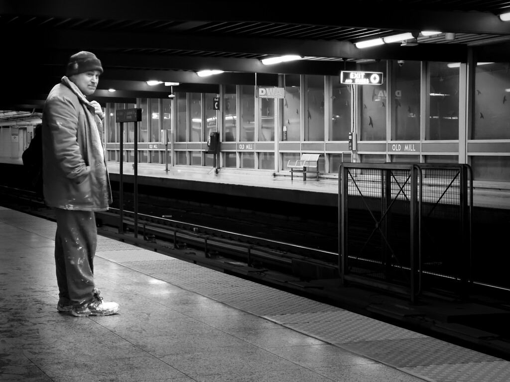 Waiting for the train… by northy