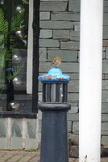 29th Feb 2024 - robin on a lantern bollard