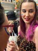 3rd Mar 2024 - Gay and Lesbian Mardi Gras. Girl in the crowd. 