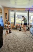 4th Mar 2024 - Vacuuming with Mom