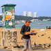 Beach Food Seller by lumpiniman