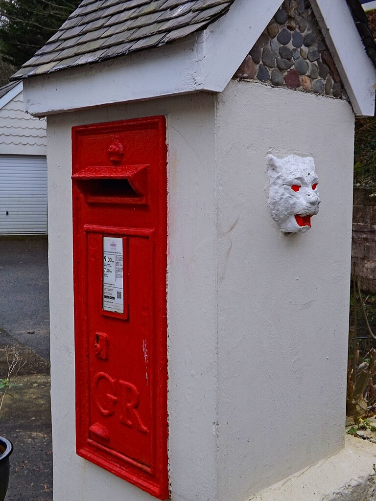 Cat-like royal mail box by ajisaac