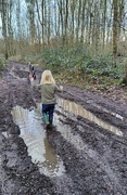 18th Feb 2024 - Walking his Lancaster bomber through the woods