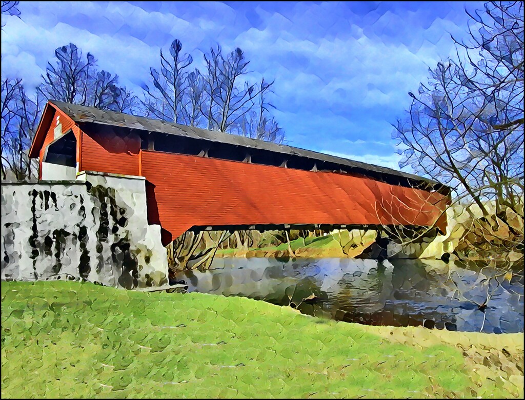 Rex's Covered Bridge 2024 by olivetreeann