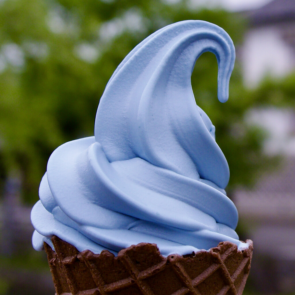 Kurashiki's Famous Blue Ice Cream P4249192 by merrelyn