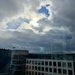 Sun Peeking Through Clouds  by vincent24