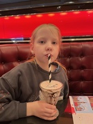 22nd Feb 2024 - Brontë enjoying a milkshake....