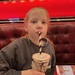Brontë enjoying a milkshake.... by anne2013