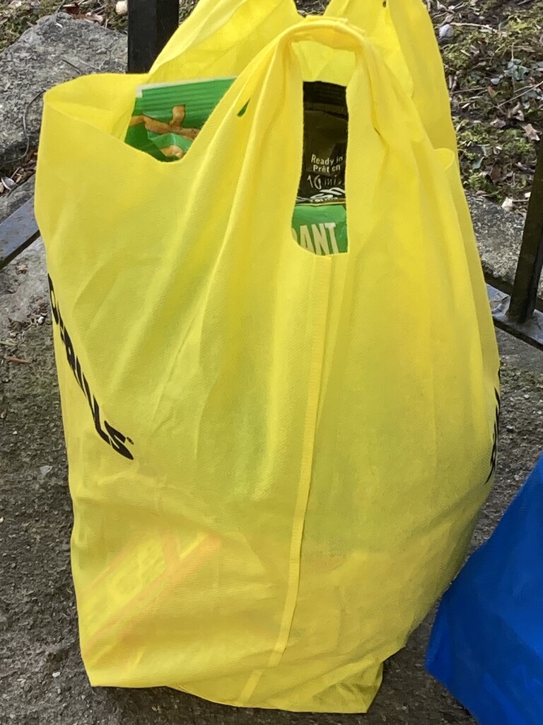 Yellow Shopping Bag by spanishliz