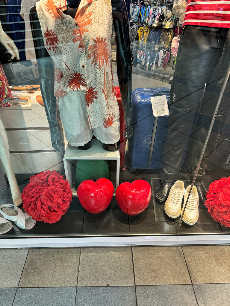 Two hearts in a shop.  by cocobella