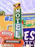 14th Mar 2024 - The iconic Nevada Motel neon sign 
