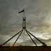 Australian flag at dawn by joluisebeth