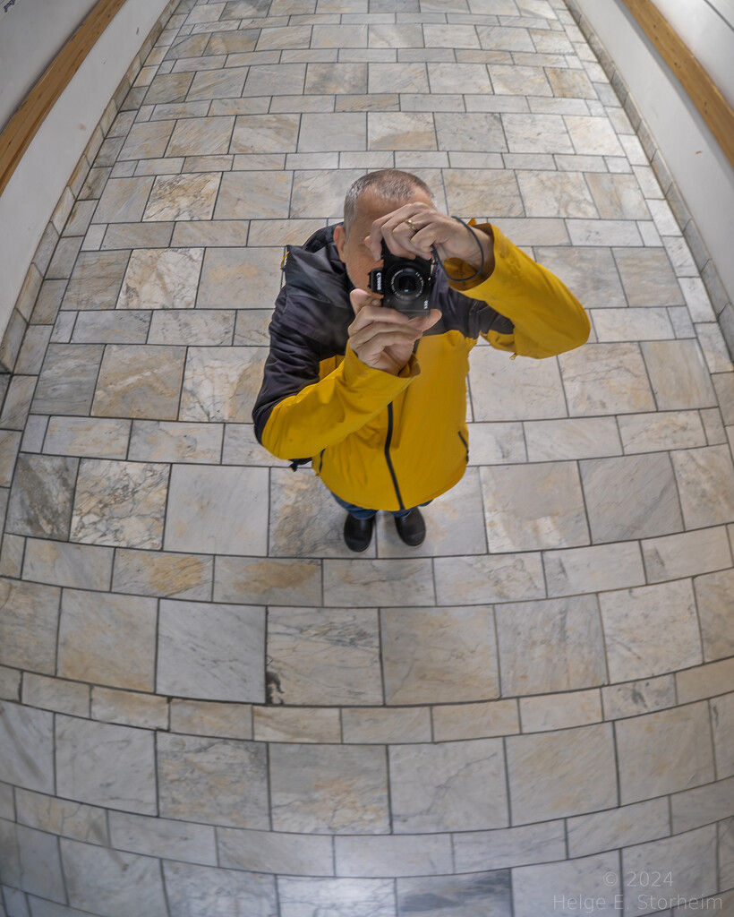 Full dome safety mirror reflection selfie by helstor365