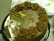 15th Mar 2024 - Yellow Fudge Cake in Technician Office 