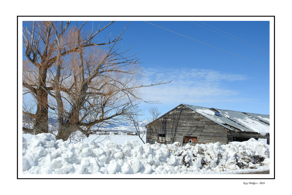 Snowy Winter Barn by kbird61