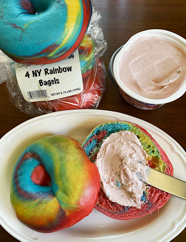 NY Rainbow Bagels by paintdipper