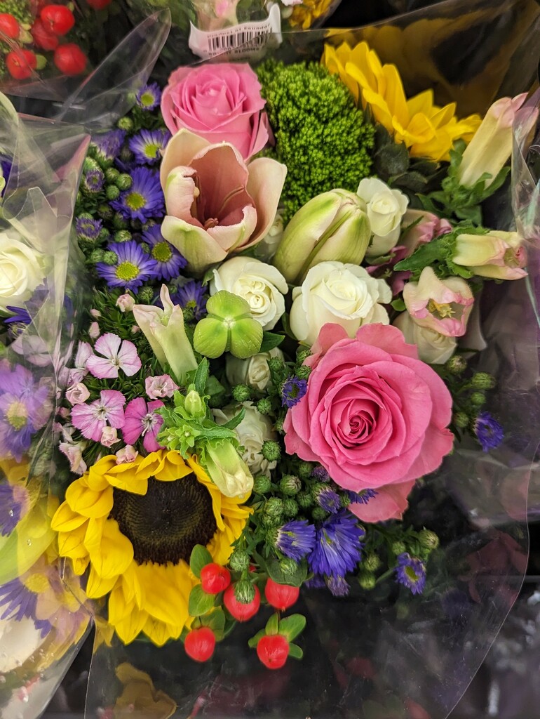 Pretty Flowers at the Supermarket by julie