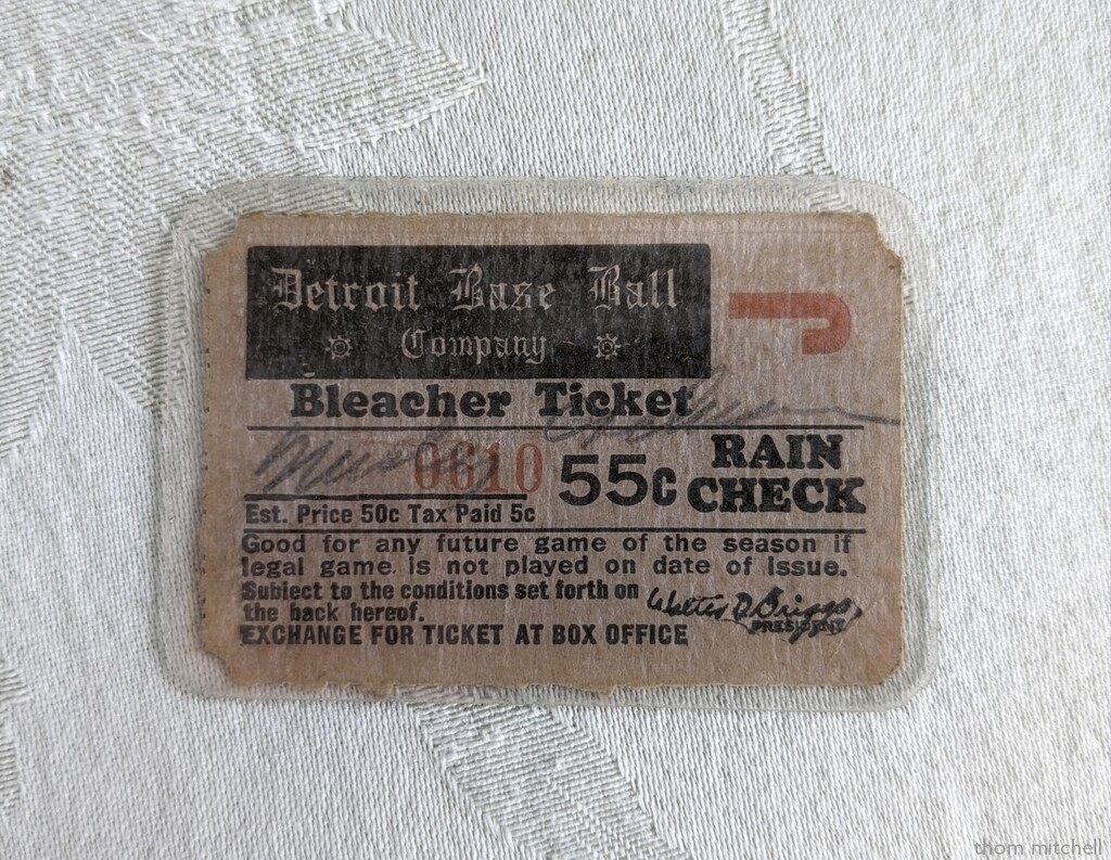 Autographed Bleacher Ticket by rhoing