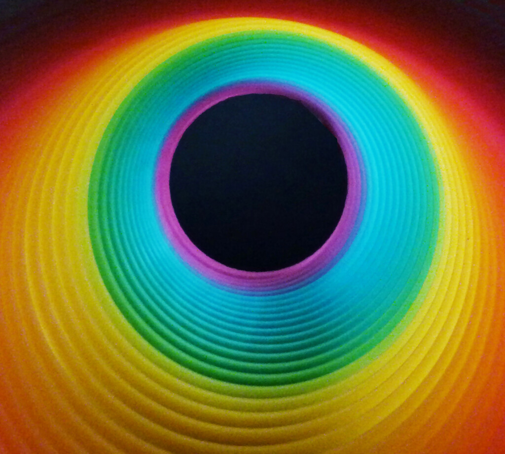 Inside a Rainbow Slinky by onewing