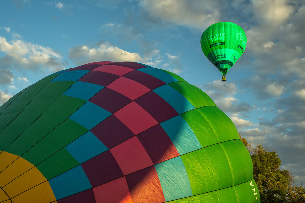 Rainbow green balloon by pusspup