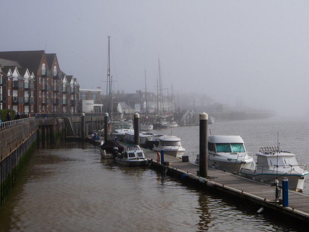 Misty harbour by josiegilbert