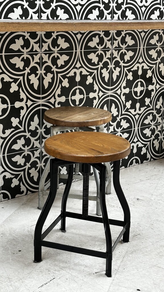 Stools in a cafe by joluisebeth