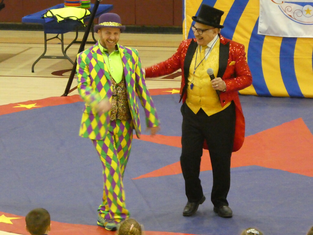Mickey the clown and Ringmaster Mr. Amazing by mtb24