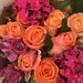 Bunch of Orange and Fuchsia Blooms by peekysweets