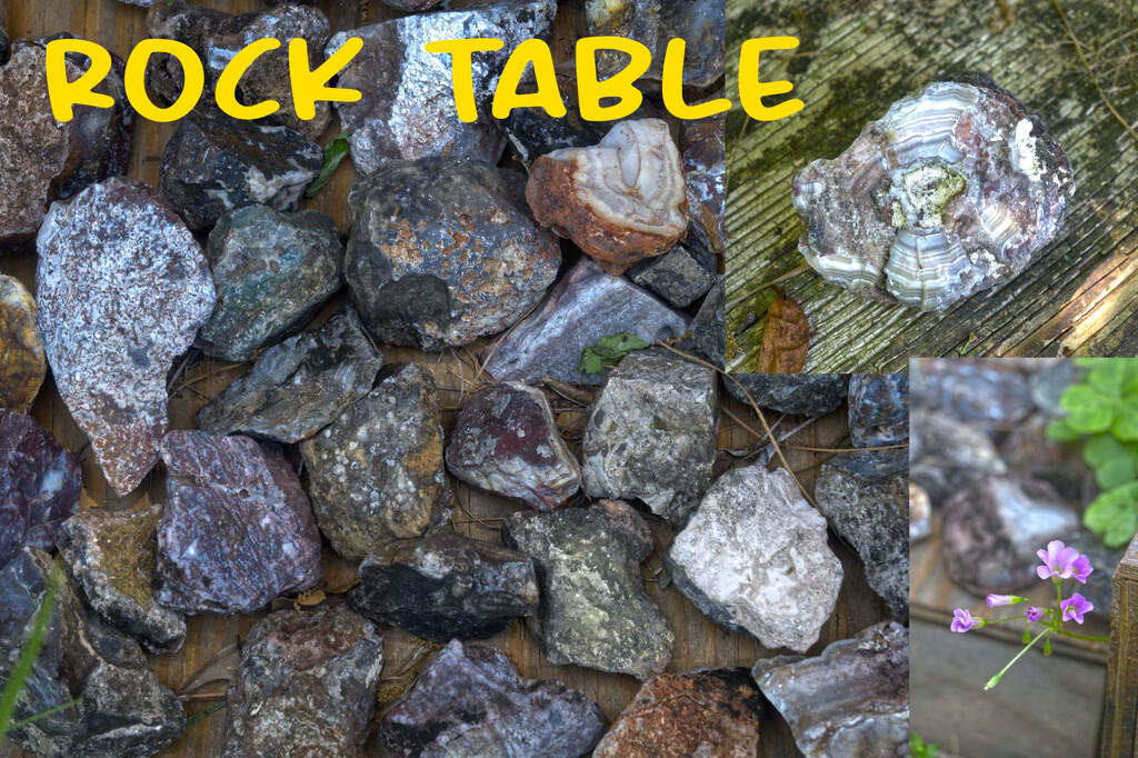 Rock Table Collage by peachfront