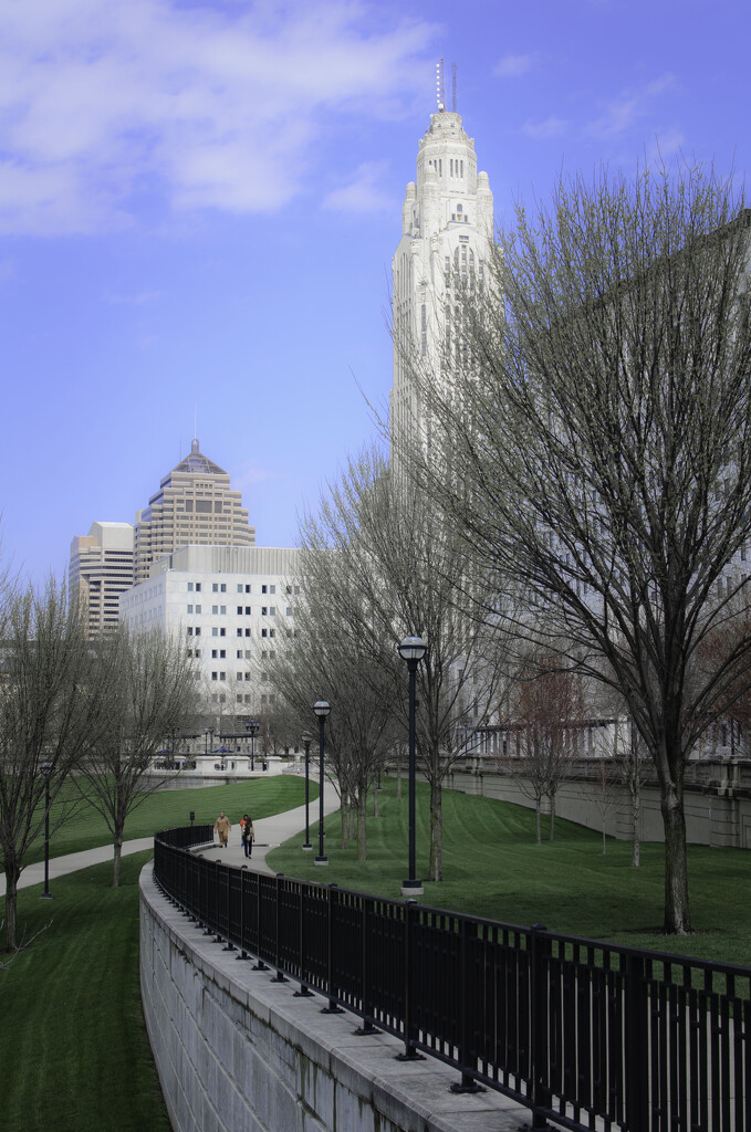Spring day in downtown Columbus by ggshearron